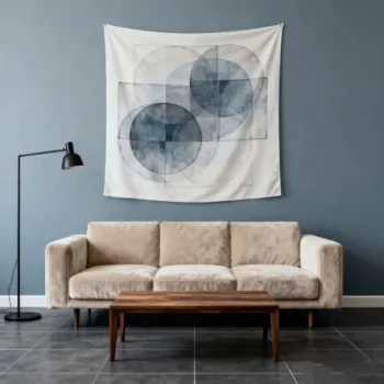 100d Polyester Fabric Custom Colorful Stripe Hanging Factory Supply Tapestry