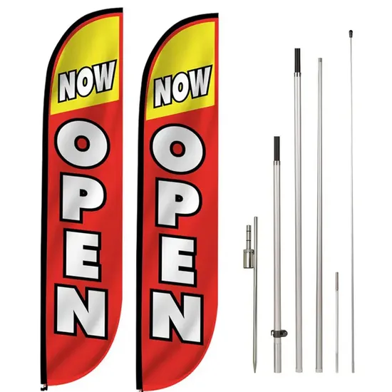 2m 4m 5m Feather Flags Teardrop Flying Banner Beach Flagpole Outdoor Printed Business Promotion Beach Flag