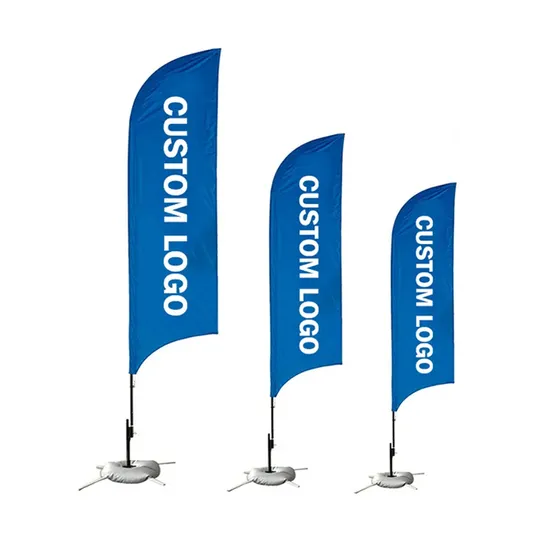 7FT 9FT 11FT 13FT Promotion Lemonade Open House Sublimation Teardrop Beach Feather Flag