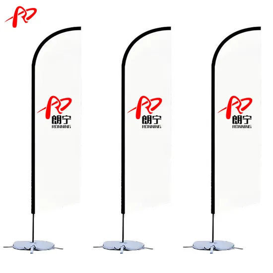 Advertising Exhibition Custom Outdoor Beach Flag, Promotional Beach Flag Feather Flags and Beach Banners
