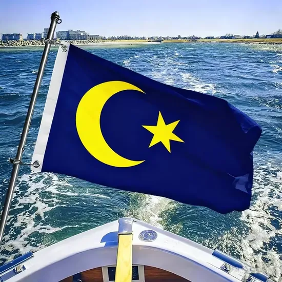 Advertising Navigation Custom Boat Flag for Beach Party Letter Graphics Printing