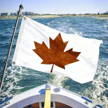 All-Weather Wholesale Custom 12X18 Inch Fisherman Catch Theme Boat Flag