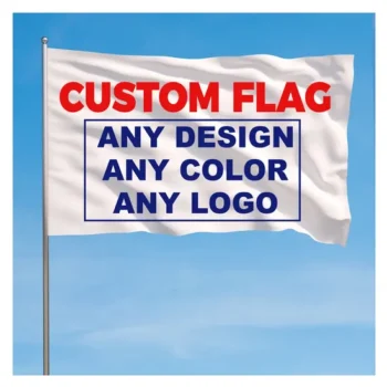Any Size Design Wholesale Polyester Single Double Sided Printing Fashion Custom Flag