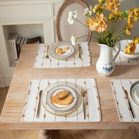 Any Size Eco-Friendly Linen Fabric Table Place Mats