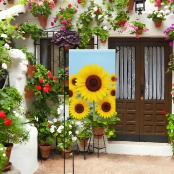 Bright Beautiful Patterns Printed on Sun Resistant Polyester Garden Flags