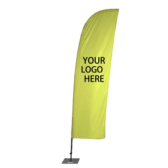 Brightly Colored Polyester Flags for Eye-Catching Beach Promotions
