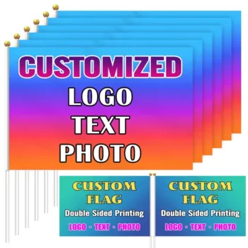 Business Flags Custom Printed in Polyester for Events and Promotions