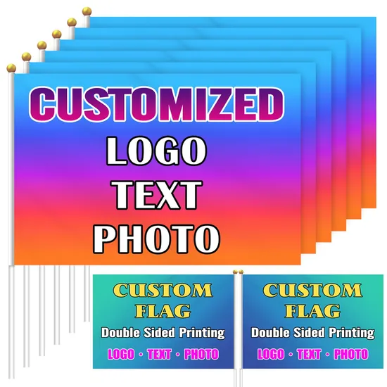 Business Flags Custom Printed in Polyester for Events and Promotions