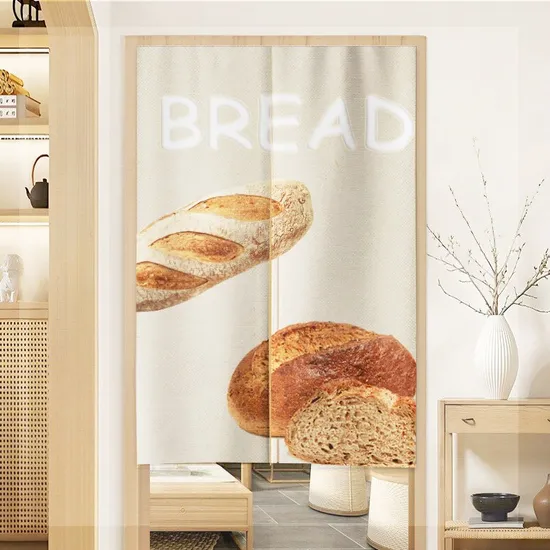 Cheap Full Color Custom Printed Design Entrance Hanging Doorways Privacy Door Curtain