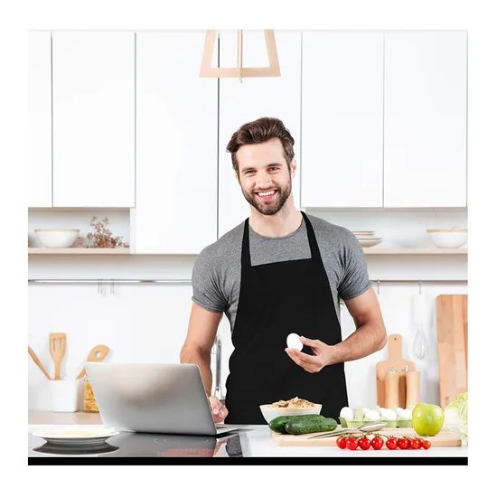 Cheap High Quality Custom Design Logo Adjustable Resistant Water Bartender Kitchen Apron