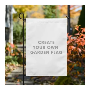 Cheap High Quality Custom Design Logo Welcome Garden Flag with Pole