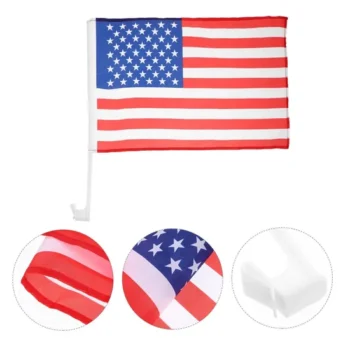 Cheap High Quality Custom for Proud Patriotism Easy Installation Car Flag