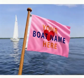 Cheap Wholesale Custom Boat Flag for Kayak with Universal Flagpole