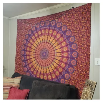 China Factory Made Cheap New Design Polyester Printed Hanging Custom Wall Tapestry