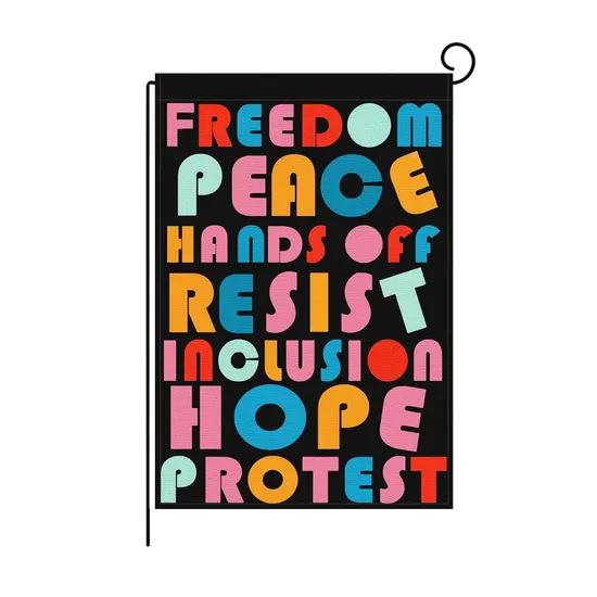 Christmas Custom Design Welcome Cheap High Quality Double Garden Flag for Outdoor