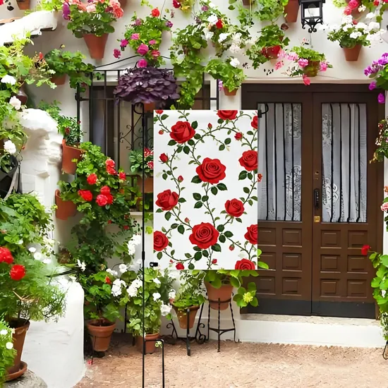 Colorful Cheerful Decorative Polyester 12X18 Inch Premium Garden Flags