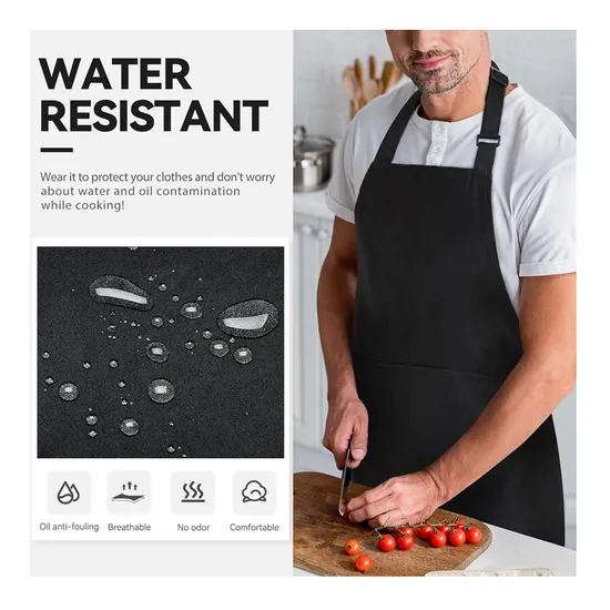 Custom-Adjustable-Cotton-Resistant-Water-Pocket-Bartender-Kitchen-Apron