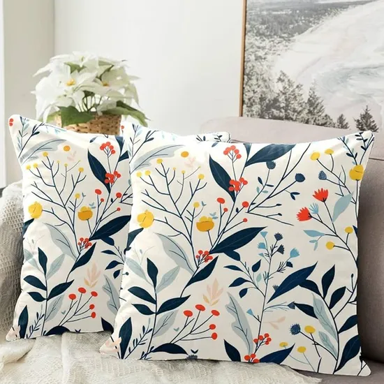 Custom Any Size Cozy Peach Skin Fabric Throw Pillow Cases