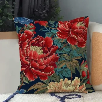 Custom Boho Pattern Peach Skin Fabric Pillow Cases