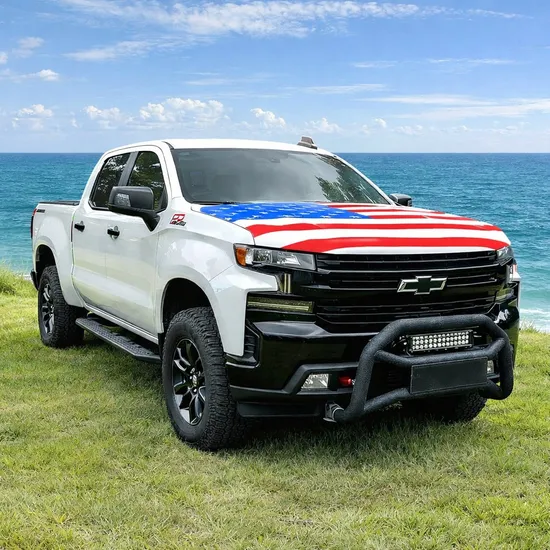 Custom Car Flag Engine Hood Cover, Country Flags Car Hood Cover