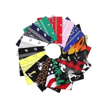 Custom Cheap Gothic Dark Floral Alternative Style Polyester Cotton Bandanas