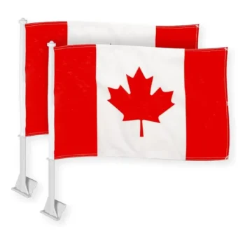 Custom Cheap High Quality Double Sided Polyester Car Window Flag Decoration