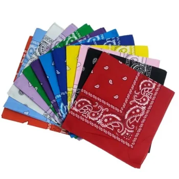 Custom Cheap Promotional Unique Style 55X55cm Cotton Single Side Printing Bandanas