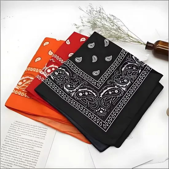 Custom Cheap Soft Polyester Cotton Fabric Multipurpose Headband Bandanas
