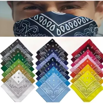 Custom Cheap Vintage Western Red and Blue Everyday Wear Bandanas