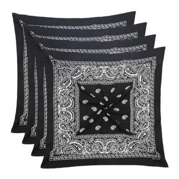 Custom Comfortable Soft Washable Paisley Bandana for Outdoor
