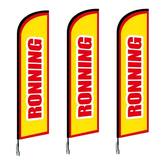 Custom Company Brand Fla for Promotion Custom Advertising Election Flags Canvas Bag Beach Flag Banner