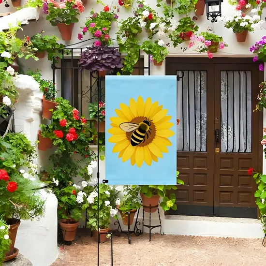 Custom Crisp Nature Inspired Lightweight Polyester Garden Flags