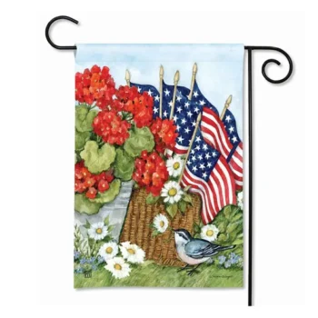 Custom Design Bell Logo Welcome High Quality Garden Flag for Outdoor