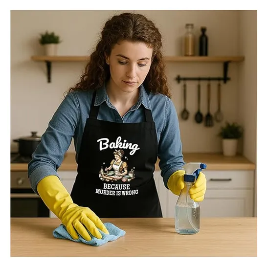 Custom Design Logo Adjustable Cotton Resistant Water Pocket Bartender Kitchen Apron