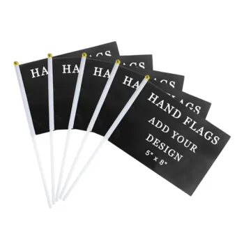 Custom Hand Flags for Trade Shows with Double Sided Printing
