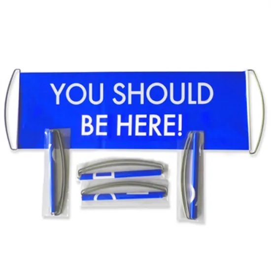 Custom Indoor Portable Hand Held Scrolling Rolling Retractable Banner for Supermarket Events