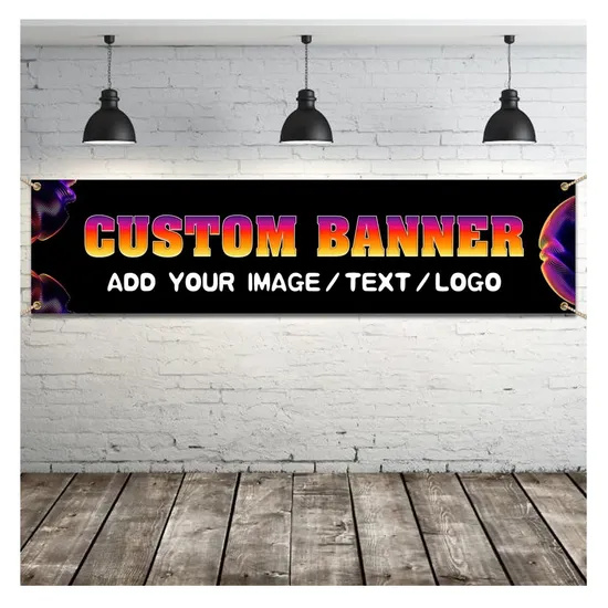 Custom Indoor or Outdoor Heavy Duty Decoration Durable Banner