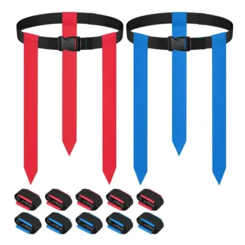 Custom Logo Design Adult Sports Training Soccer Football Flags Digital Adjustable Belt