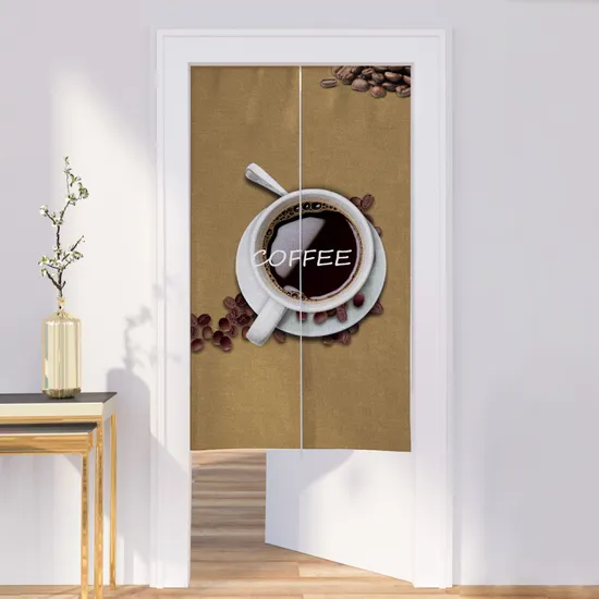 Custom Logo Made Printing Japanese Room Doorway Noren Curtain Handmade Door Curtains