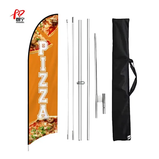 Custom Logo Printed Beach Flag for Outdoor Festival and Promotion