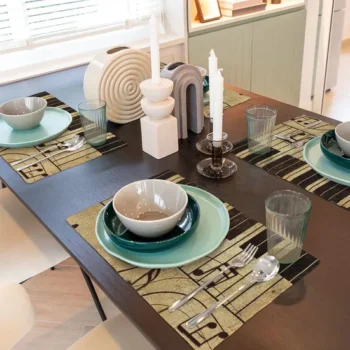 Custom Logo Printed Coloring Heat Resistant Any Size Table Place Mats