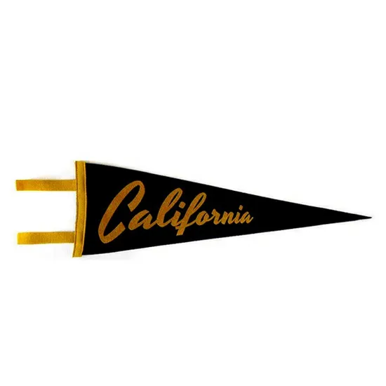 Custom Made Advertising Sport Club Fans Felt Triangle Sports Flag with Logo