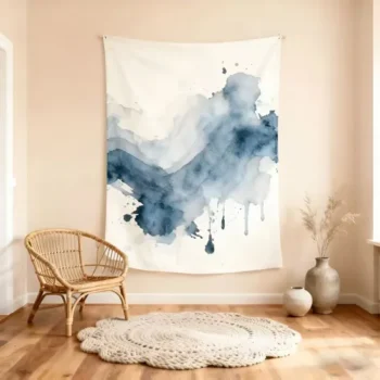 Custom Moroccan Pattern Peach Skin Fabric Ethnic Geometric Art Bulk Order Tapestry