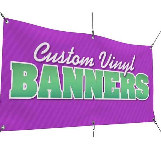 Custom Outdoor Advertising Polyester 60*90cm Digital Printing PVC Vinyl Banner