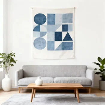 Custom Peach Skin Fabric Wall Hanging Home Decoration Tapestry