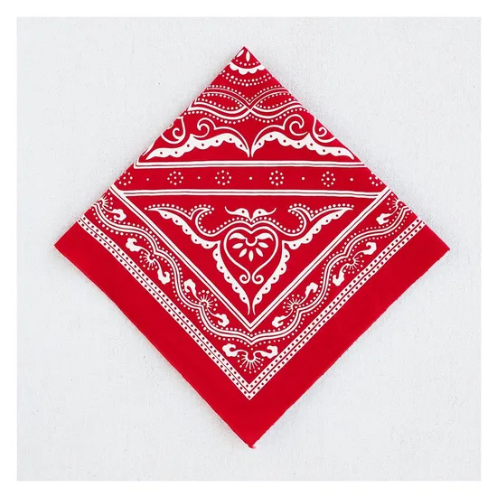 Custom Personal Logo Digital Print Cotton Bandanna Square Headbands Square Head