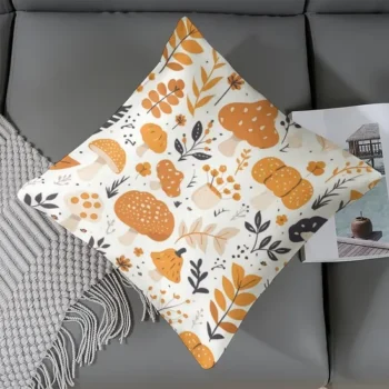 Custom Plush Soft 40X40cm Peach Skin Fabric Throw Pillow Cases