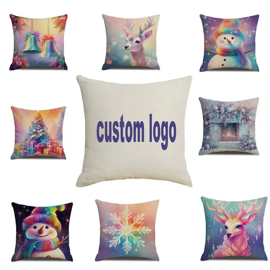 Custom Printed Pillowcase Decoration Pillowcase Sofa Cushion Cover Custom Exquisite Fashion Print