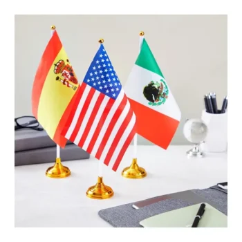 Custom Printing Logo Small Mini All Country Nation Office Table Desk Flag