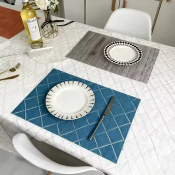 Custom Printing Reusable Decorative Linen Table Place Mats